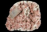 Apophyllite Crystal on Red Heulandite - India #102349-2